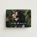 "Convey our Love" - Save the Dates in Snow by MC Designs - Magnet Front