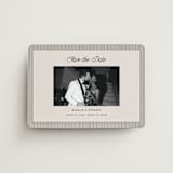"Linea" - Save the Dates in Noir by Pixel and Hank - Front