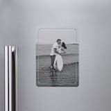 "Fleur Corner" - Save the Dates in French Blue by Carolyn MacLaren - Magnet Front