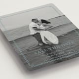 "Fleur Corner" - Save the Dates in French Blue by Carolyn MacLaren - Detail