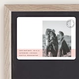"Sealed with a Kiss" - Save the Dates in Blush by Hudson meet Rose - Front