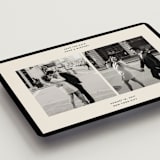 "Borough" - Save the Dates in Tuxedo by Inkblot Design - Detail