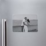 "Fleur Corner" - Save the Dates in French Blue by Carolyn MacLaren - Magnet Front