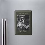 "refined" - Save the Dates in Olive by Nicole Walsh - Front