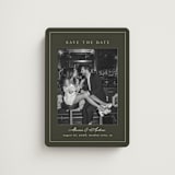 "refined" - Save the Dates in Olive by Nicole Walsh - Magnet Front