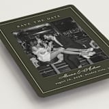 "refined" - Save the Dates in Olive by Nicole Walsh - Detail