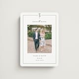 "Palm Monogram" - Save the Dates in Leaf by Olivia Raufman - Magnet Front