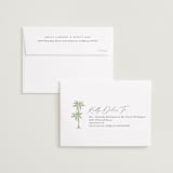 "Palm Monogram" - Save the Dates in Leaf by Olivia Raufman - FREE Recipient Addressing