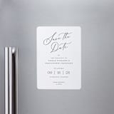 "Beautifully Scripted" - Save the Dates in Pearl by Hooray Creative - Magnet Front