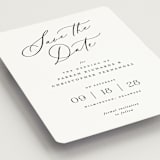 "Beautifully Scripted" - Save the Dates in Pearl by Hooray Creative - Detail