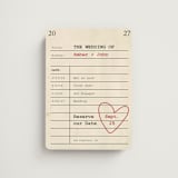 "Reserve our Date" - Save the Dates in Red Hot by Ilene Guy - Magnet Front