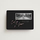 "Album Cover" - Save the Dates in Noir by Merian - Magnet Front