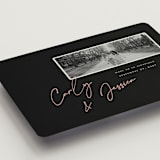 "Album Cover" - Save the Dates in Noir by Merian - Detail