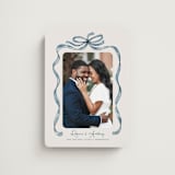"Tied Together" - Save the Dates in Blueberry by Paper Sun Studio - Magnet Front