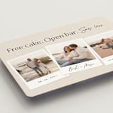 "Say Less" - Save the Dates in Almond by Stephanie Hawkes - Detail