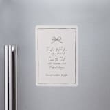 "ribbon bow drawing" - Save the Dates in Moss by Cass Loh - Magnet Front