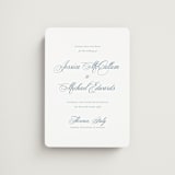 "Empire" - Save the Dates in Dusty Blue by Jennifer Postorino - Front