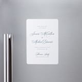 "Empire" - Save the Dates in Dusty Blue by Jennifer Postorino - Magnet Front