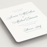 "Empire" - Save the Dates in Dusty Blue by Jennifer Postorino - Detail