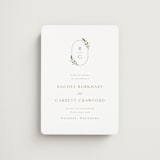 "Soft Sprigs" - Save the Dates in Champagne by Jennifer Postorino - Magnet Front