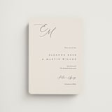 "Corner" - Save the Dates in Linen by Kelly Schmidt - Magnet Front