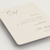"Corner" - Save the Dates in Linen by Kelly Schmidt - Detail