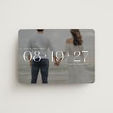 "Horizon Line" - Save the Dates in Pearl by Olivia Goree - Magnet Front