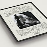 "Ornate sketched frame" - Save the Dates in Latte by Jackie Crawford - Detail