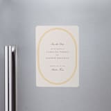 "Bocce" - Save the Dates in Melon by Megan Davis - Magnet Front