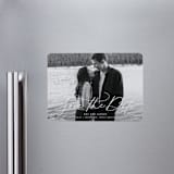"Subtle Rise" - Save the Dates in Snowfall by Lauren Chism - Front