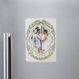 "Charm" - Save the Dates in Olive by Elly - Magnet Front