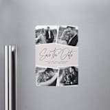 "Our collage" - Save the Dates in Vanilla by Lea Delaveris - Magnet Front