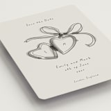 "Heart Shaped Locket" - Save the Dates in Ink Wash by Ani Somi - Detail