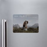 "Typographic Header" - Save the Dates in Cotton by Stacey Meacham - Front