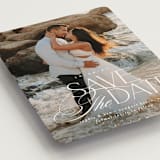 "Novella" - Save the Dates in Pearl by Brooke Chandler - Detail