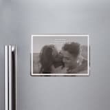 "boxed in" - Save the Dates in Quartz by Jenny Millington - Magnet Front