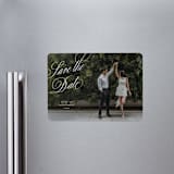 "Enamored" - Save the Dates in Pearl by Pixel and Hank - Magnet Front