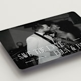 "Gaze" - Save the Dates in Snow by Pixel and Hank - Detail