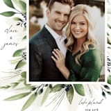 "Nature Love" - Save the Dates in Navy by Susan Moyal - Detail