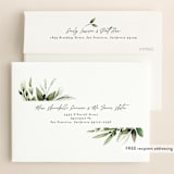 "Nature Love" - Save the Dates in Navy by Susan Moyal - FREE Recipient Addressing