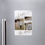 "Tri-photo Happy Holidays" - Save the Dates in Veil by Elsa Duncan - Front