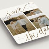 "Tri-photo Happy Holidays" - Save the Dates in Veil by Elsa Duncan - Detail