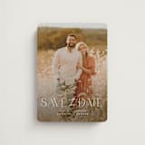 "Simple Elegance" - Save the Dates in Pearl by Jessica Corliss - Magnet Front