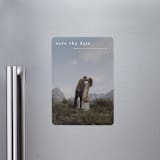 "Typographic Header" - Save the Dates in Cotton by Stacey Meacham - Front