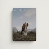 "Typographic Header" - Save the Dates in Cotton by Stacey Meacham - Magnet Front