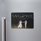 "Novella" - Save the Dates in Pearl by Brooke Chandler - Magnet Front