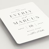 "Everly" - Save the Dates in Snow by Hooray Creative - Detail