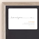 "The Happy Couple" - Save the Dates in Tangerine by R studio - Front