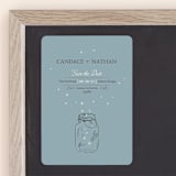 "Fireflies" - Save the Dates in Cornflower by Paige Rothhaar - Front