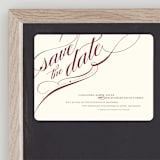 "Winter Flourish" - Save the Dates in Crimson by Annie Clark - Front